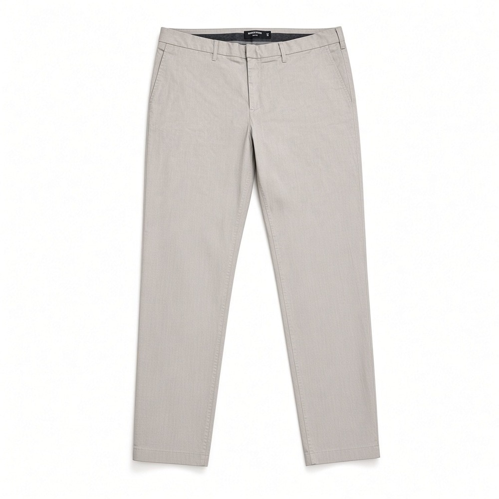 Nordstrom Mens Slim Fit CoolMax Chino Pants Light Gray 40W x 32L NO449265MN